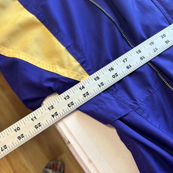 Vtg Asics Womens Tracksuit Purple Nylon Poly Medium Zip Up Pants 80s Fashion - Picture 4 of 16